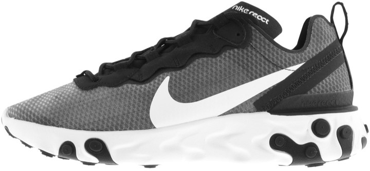 nike react element 55 trainers in black