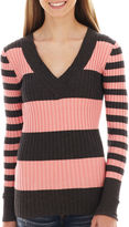 Thumbnail for your product : JCPenney Love By Design V-Neck Sweater