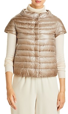 puffer jacket no sleeves