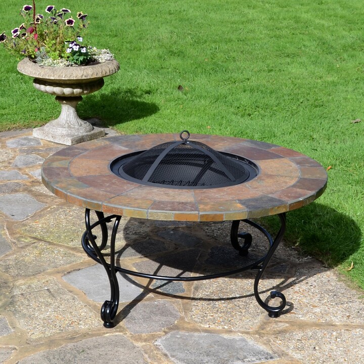 Dunelm Bayfield Coffee Table Firepit 89cm Brown ShopStyle