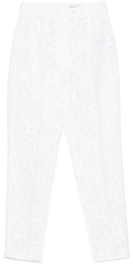 STUDIO 47 - House of Fashion - Our stunning Lace Cigarette Pants looks  perfect any length Kurtas. Now available @thestudio47uk. Call or email us  for retail & wholesale inquiries. #cottonpants #cigrattepants #pants #