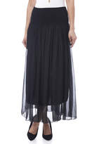 Black Silk Maxi Skirt - ShopStyle