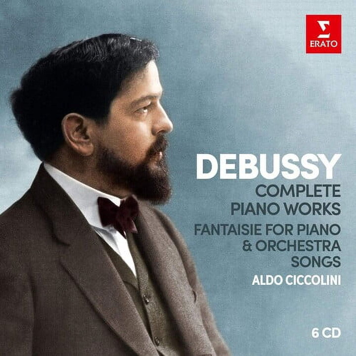 Erato Aldo Ciccolini - Debussy: Complete Piano Works; Fantaisie for piano & orchestra, Songs - Music & Performance - CD