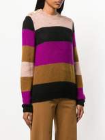 Thumbnail for your product : Vanessa Bruno striped colour block sweater