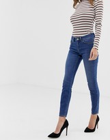 Thumbnail for your product : ASOS DESIGN DESIGN lisbon mid rise 'skinny' jeans in bright blue wash