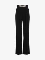Christopher Kane Crystal High Waisted Trousers