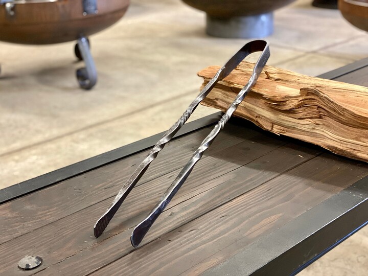 Hand Forged Cooking Tongs