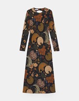Thumbnail for your product : Lafayette 148 New York Bohemia Bloom Viscose Keyhole Back Midi Dress