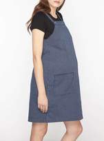 Thumbnail for your product : **Maternity Blue Pinstripe Pinafore Dress