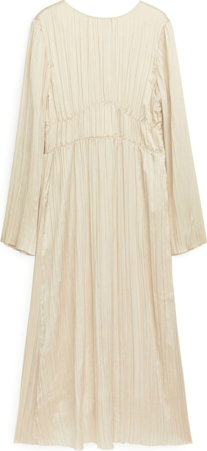 Arket Long Crinkled Dress - ShopStyle
