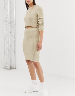 ASOS DESIGN co-ord pencil skirt in knit