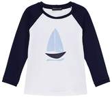Thumbnail for your product : Heidi Klein White and Navy Boat Rash Vest