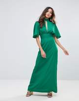 Thumbnail for your product : Liquorish Frill Sleeve Maxi Dress