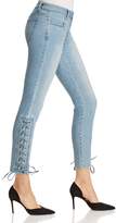 Thumbnail for your product : MICHAEL Michael Kors Grommet Lace-Up Skinny Jeans in Light Vintage Wash