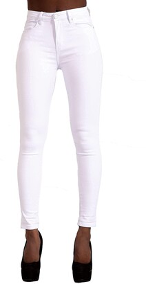 Lusty Chic Womens High Waisted Coloured Jeans Ladies Skinny Butt Lifting  Denim Stretch Jeggings (10 - ShopStyle