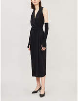 Thumbnail for your product : Rick Owens Draped wrap-style silk dress
