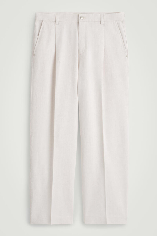 COS Pleated Wide-Leg Denim Pants