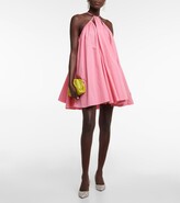 Thumbnail for your product : Oscar de la Renta Halterneck cotton minidress