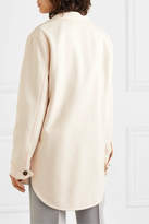 Thumbnail for your product : Cédric Charlier Oversized Double-breasted Wool-blend Coat - Baby pink