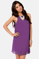 Thumbnail for your product : Lulus Chiff-On the Run Purple Dress