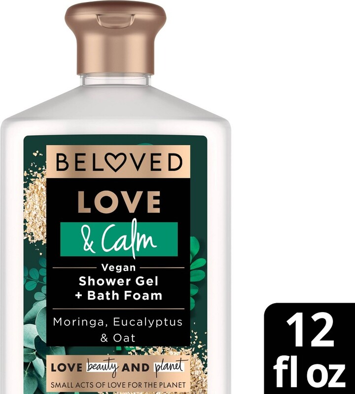 Beloved Love & Calm Moringa, Eucalyptus & Oat Vegan Shower Gel & Bath