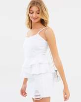 Thumbnail for your product : Atmos & Here Eden Frill Peplum Top