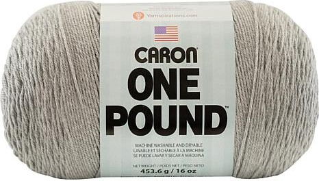 Caron One Pound Yarn - Soft Grey Mix