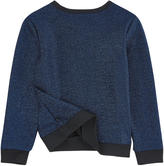 Thumbnail for your product : Little Eleven Paris Embroidered lurex sweatshirt