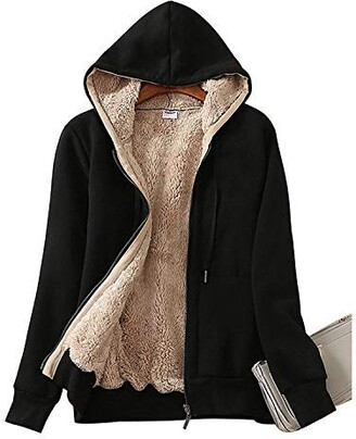 ladies hooded sweatshirt jacket