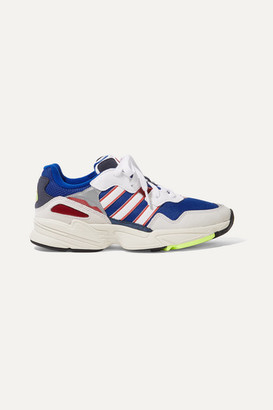 adidas Yung-96 Mesh, Faux Suede, Nubuck And Leather Sneakers - Blue -  ShopStyle