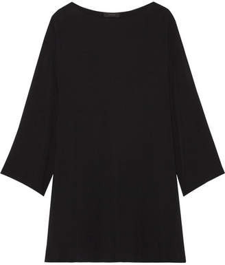 The Row Tharpe Oversized Cady Mini Dress - Black