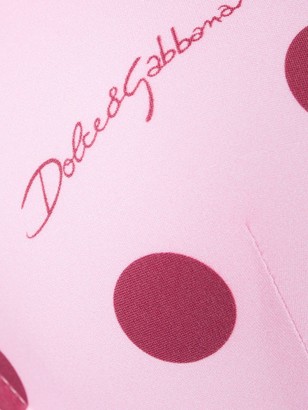 Dolce & Gabbana Polka Dot Bikini Top