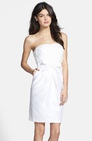 Thumbnail for your product : Donna Morgan 'Gemma' Strapless Rosette Dress (Online Only)