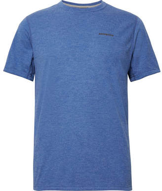 Patagonia Nine Trails Slim-Fit Melange Jersey T-Shirt - Men - Blue
