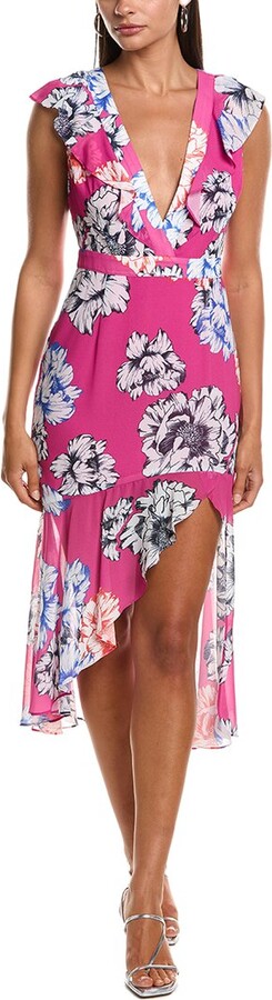 Nanci Petals In Bloom Ruffle Midi Dress