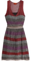 Thumbnail for your product : Missoni Metallic Striped Crochet-knit Dress