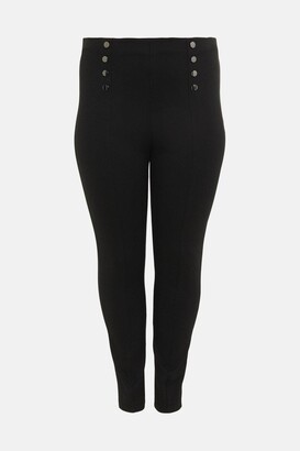 Karen Millen Plus Size Ponte Snap Front Trouser