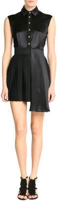 Fausto Puglisi Asymmetric Dress with Pleated Skirt