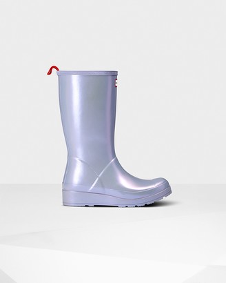 purple hunter boots