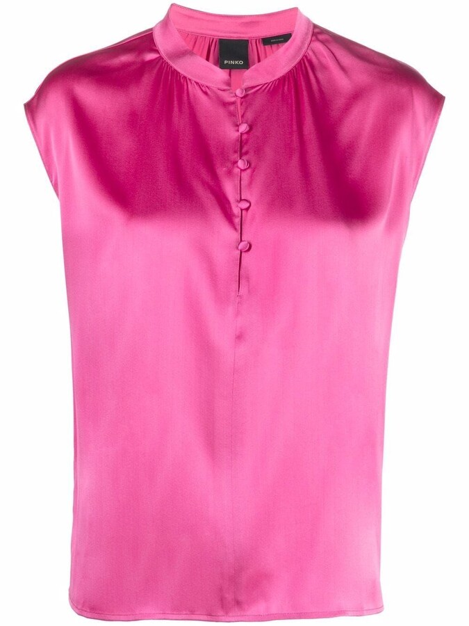 Fuchsia Silk Top | Shop the world's largest collection of fashion 