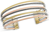 Thumbnail for your product : Michael Kors Tri-Tone Statement Open Cuff