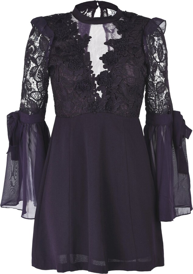 True Decadence Short Dress Dark Purple - ShopStyle