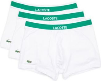 Lacoste Branded pack of three stretch-cotton trunks