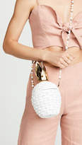 Thumbnail for your product : Serpui Marie Pineapple Wicker Clutch