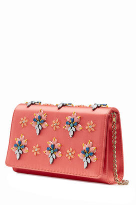 Emilio Pucci Embellished Satin Shoulder Bag