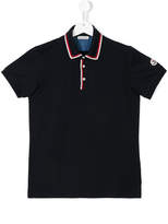 Thumbnail for your product : Moncler Kids contrast-trim polo shirt