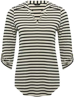 M&Co Striped jersey blouse