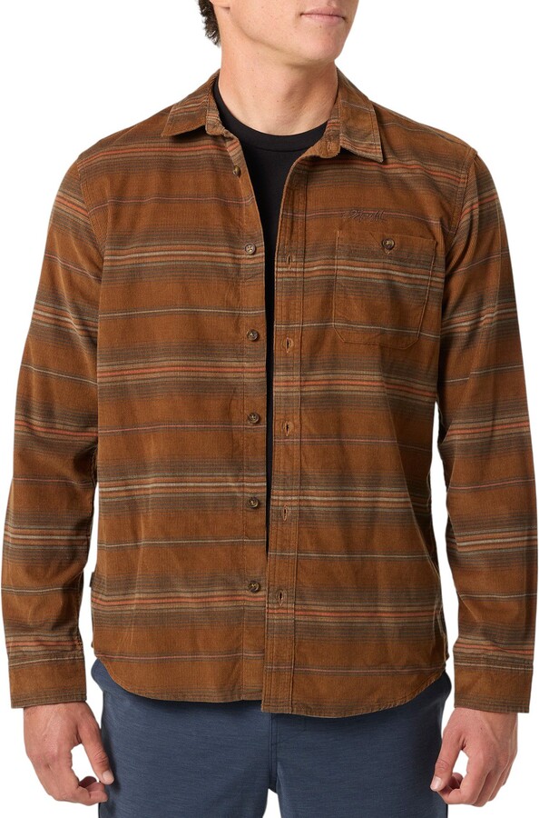 O'Neill Men's Caruso Stripe Corduroy Jacket, Medium, Dachshund