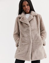 Thumbnail for your product : Brave Soul clare faux fur coat