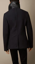 Thumbnail for your product : Burberry Melton Wool Blend Pea Coat